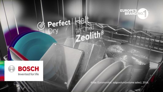 Công nghệ sấy Zeolith đặc biệt của máy rửa bát Bosch