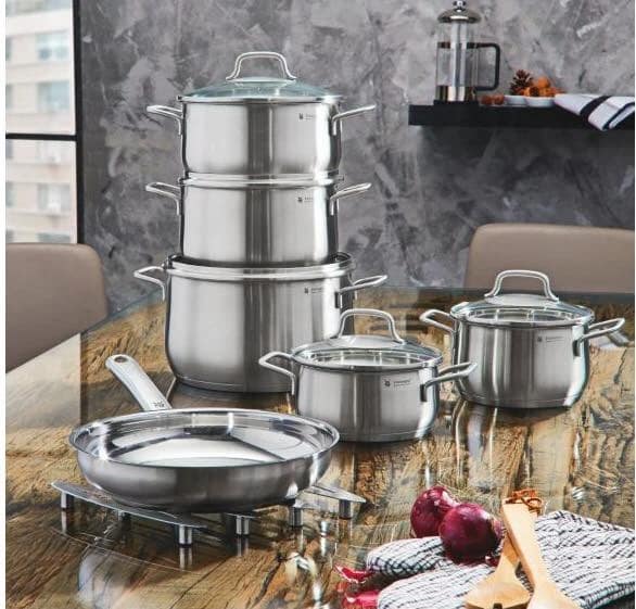 Bộ nồi chảo 6 món WMF Brilliant cao cấp 0739166030