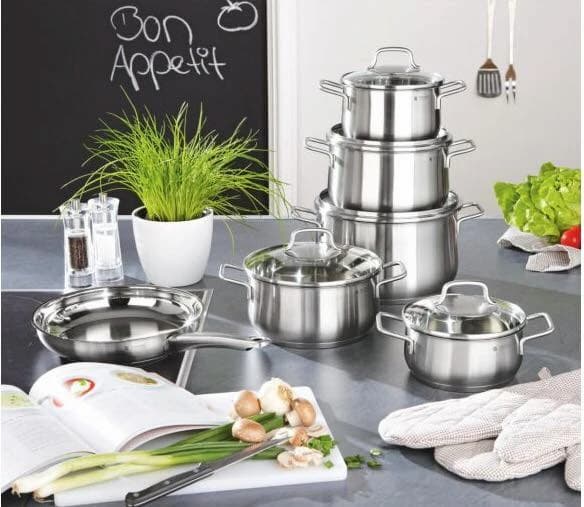 Bộ nồi chảo 6 món WMF Brilliant cao cấp 0739166030