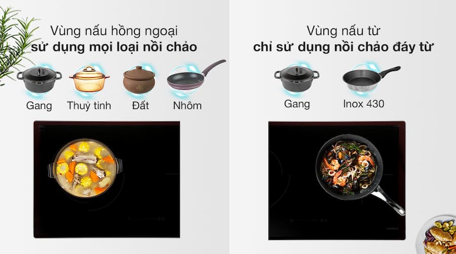 Bếp điện từ 2 vùng nấu Hafele HC-M772D 536.61.695