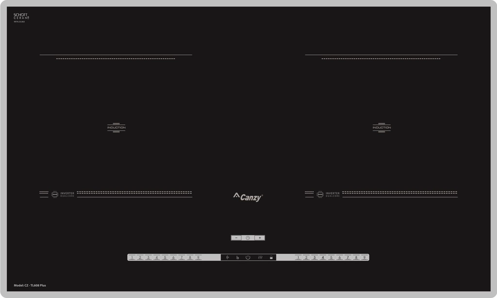 Bếp từ 2 vùng nấu Canzy CZ-TL608PLUS