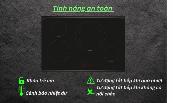 Bếp từ 4 vùng nấu Bosch PIE875HC1E Serie 6