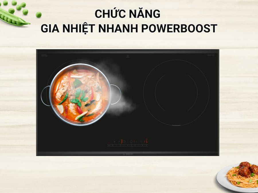 Bếp từ Bosch 2 vùng nấu PPI8256XVN Serie 6