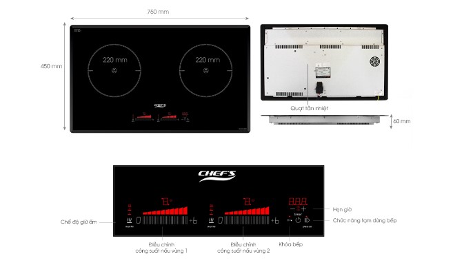 Bếp từ Chef's EH–DIH888