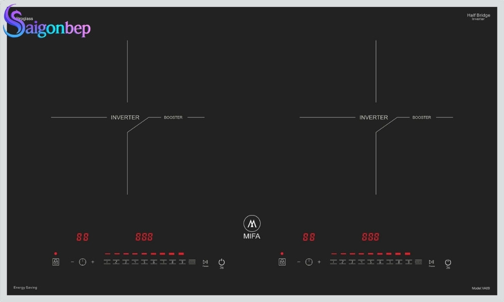 Bếp từ đôi Mifa VA09
