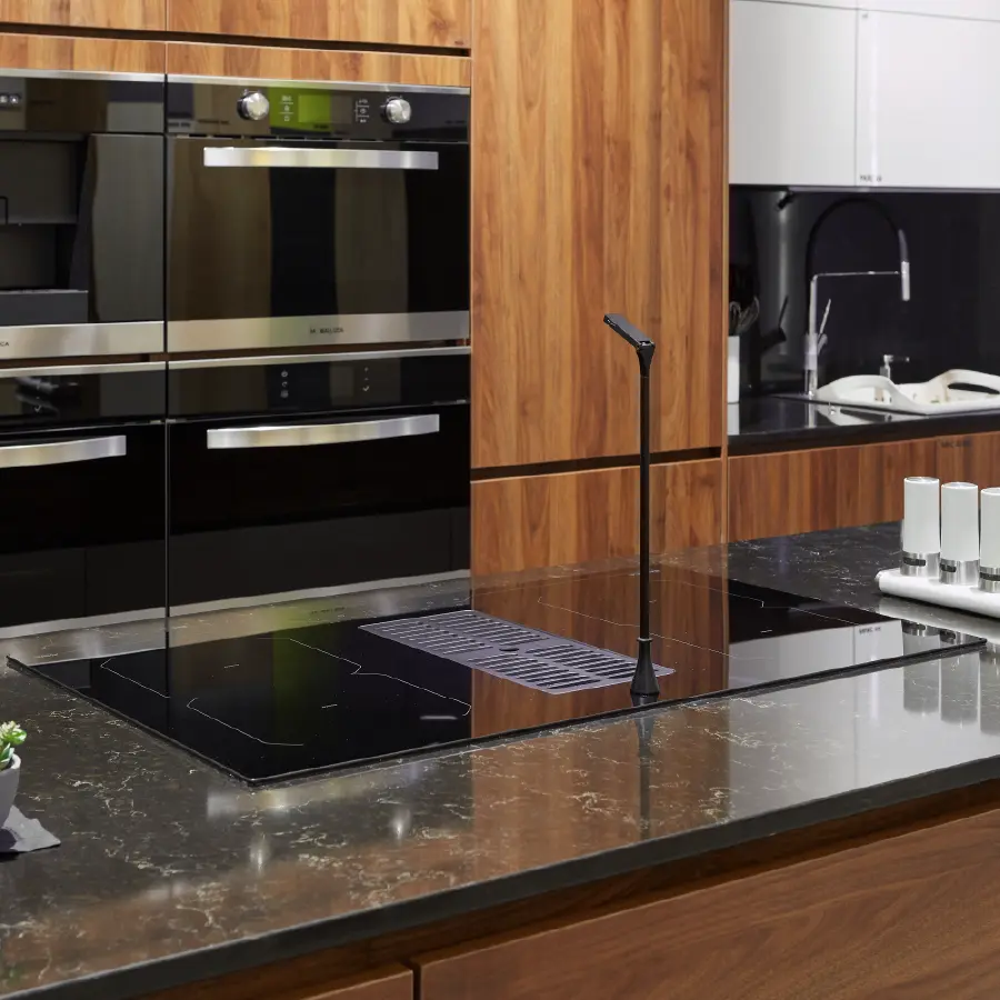 Bếp từ kết hợp hút khói Malloca HIH-864