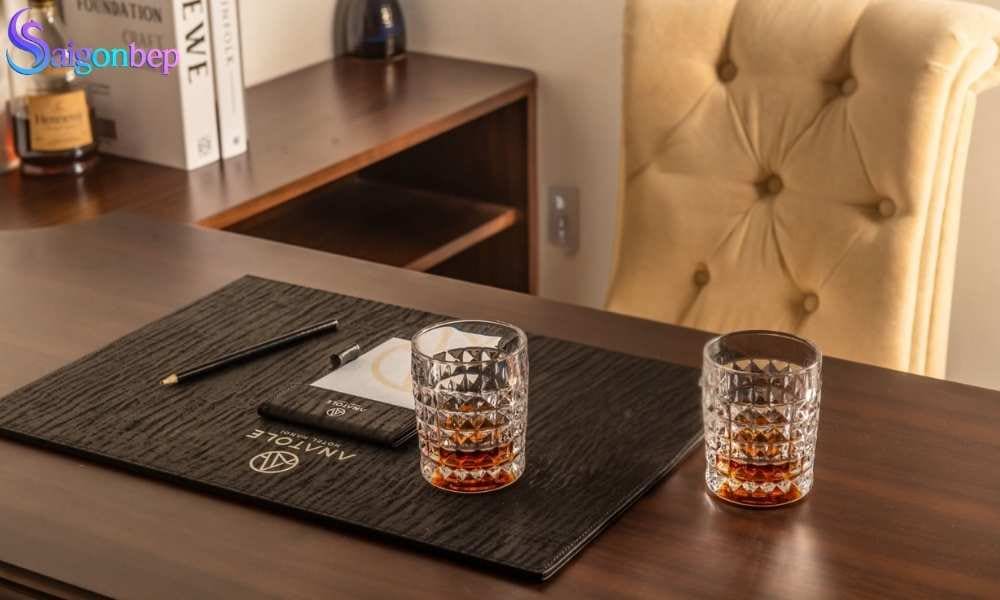  Bộ 6 cốc pha lê kim cương 230ml Crystal Bohemia