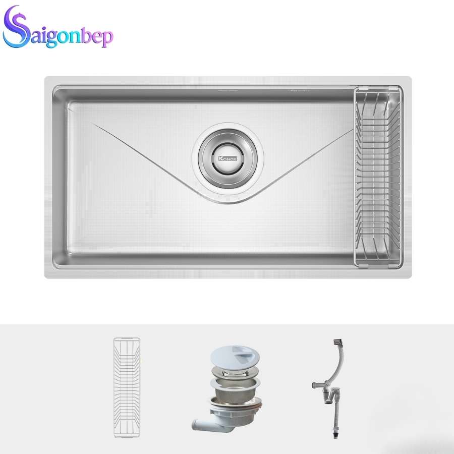 Chậu rửa bát 1 hố Konox Tari 8748SR Basic