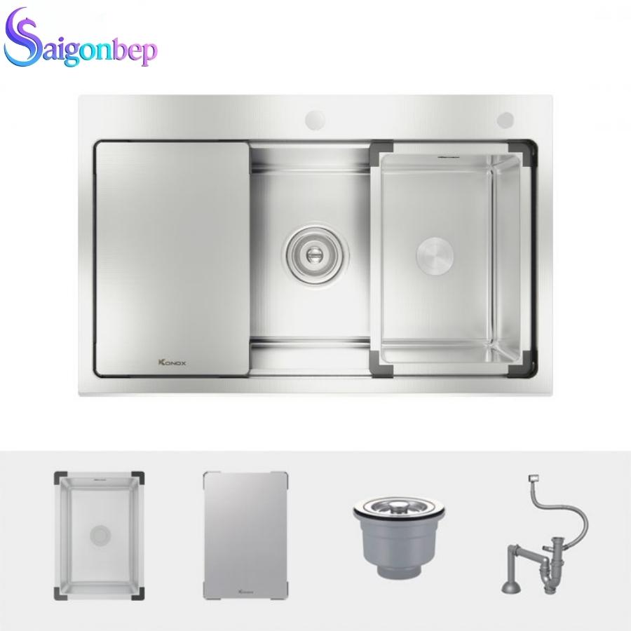 Chậu rửa bát 1 hố Konox Topmount Sink KN8151TS Dekor