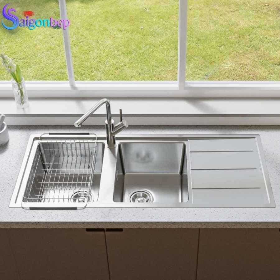  Chậu rửa bát 2 hố Konox Turkey Sink Beta 1160 Bàn Phải