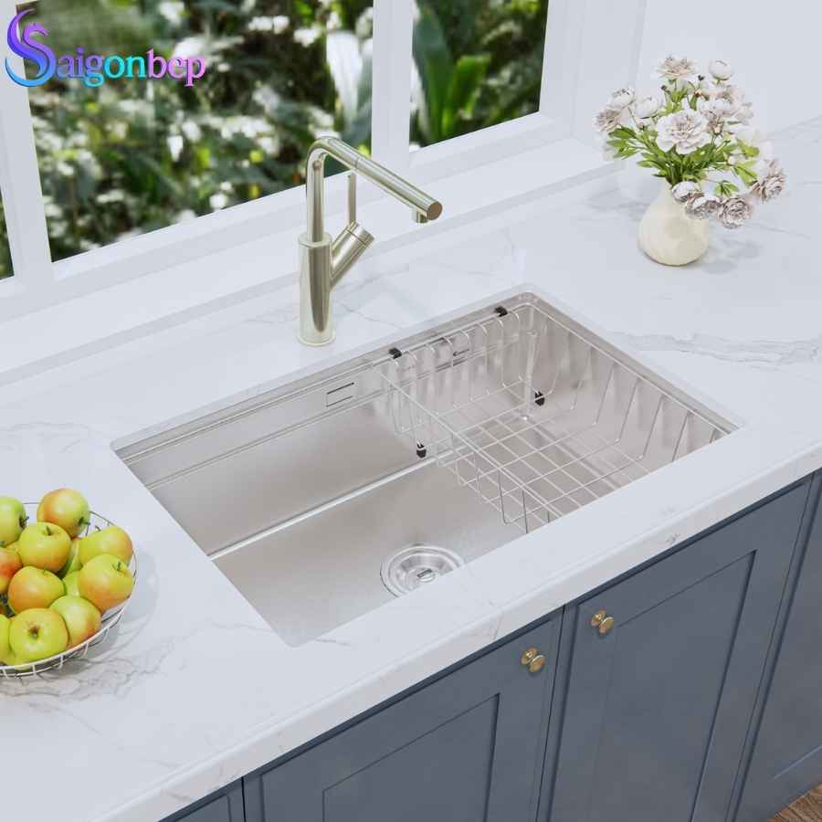 Nên mua chậu rửa chén bằng đá hay inox