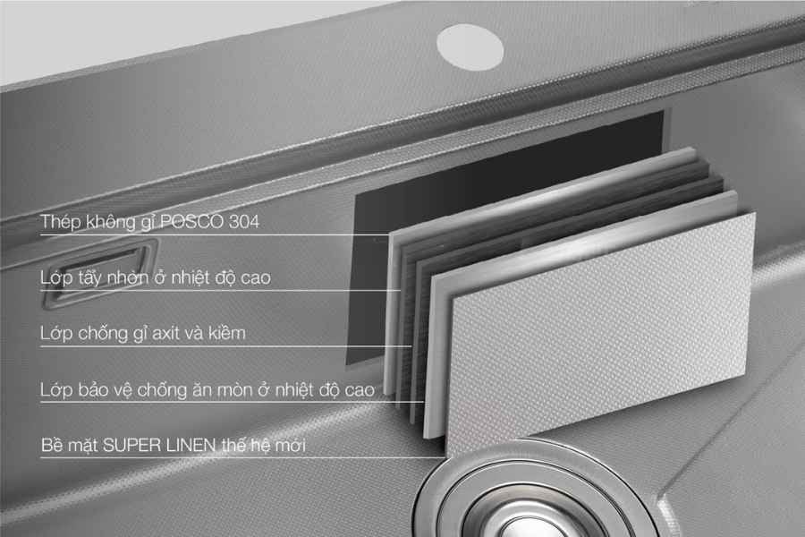 Chậu rửa bát Kluger KY7545SL Plus