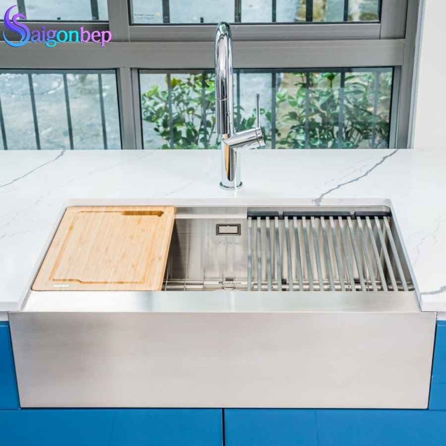 Chậu rửa bát Konox inox 1 hố Apron Sink KN8051AS Retta