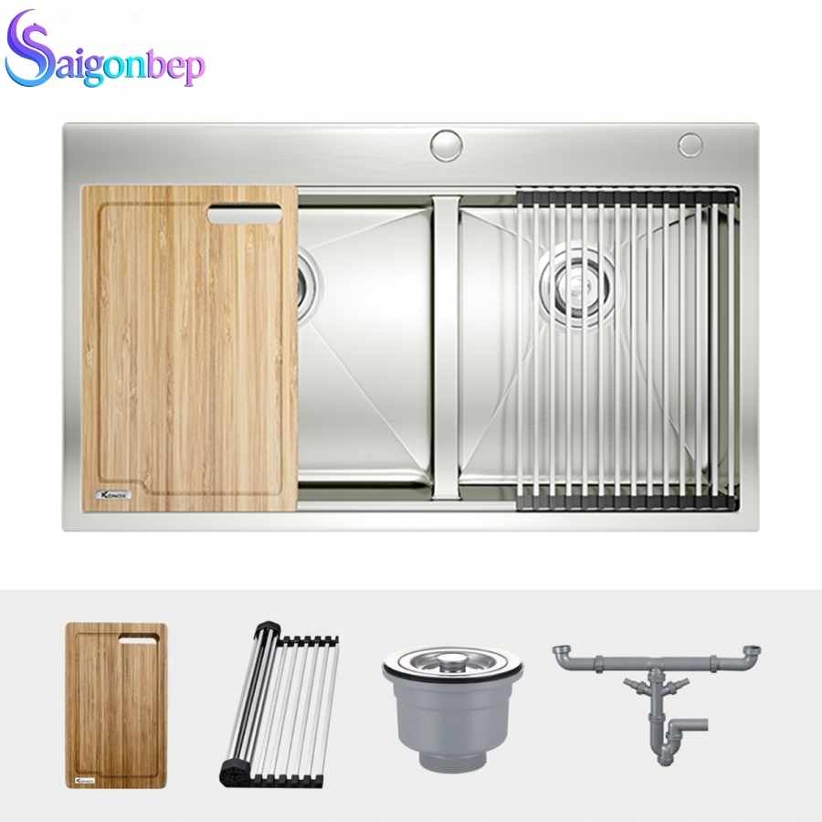 Chậu rửa chén Konox Topmount KN8250TD