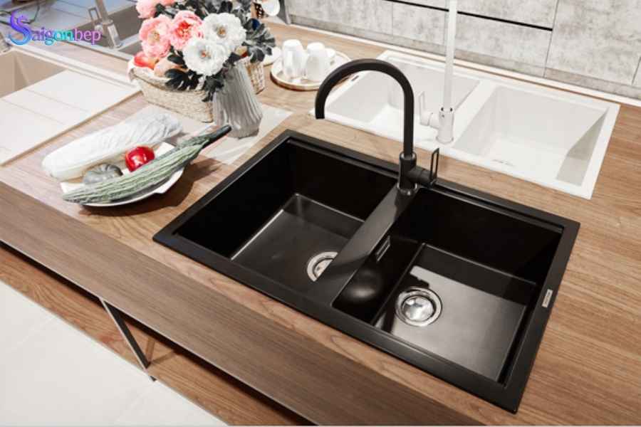 Chậu rửa chén Malloca NERO G-45040