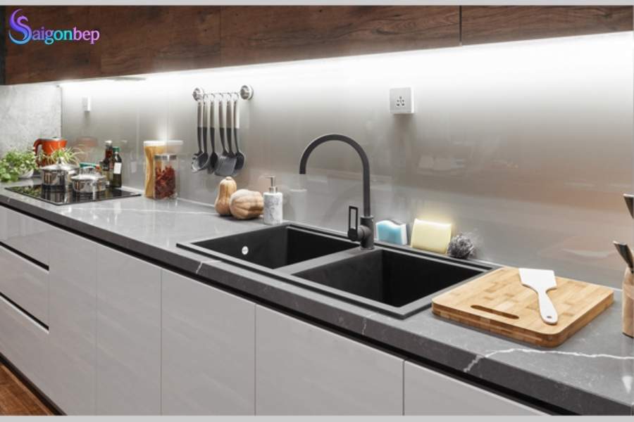 Chậu rửa chén Malloca NERO G-45040