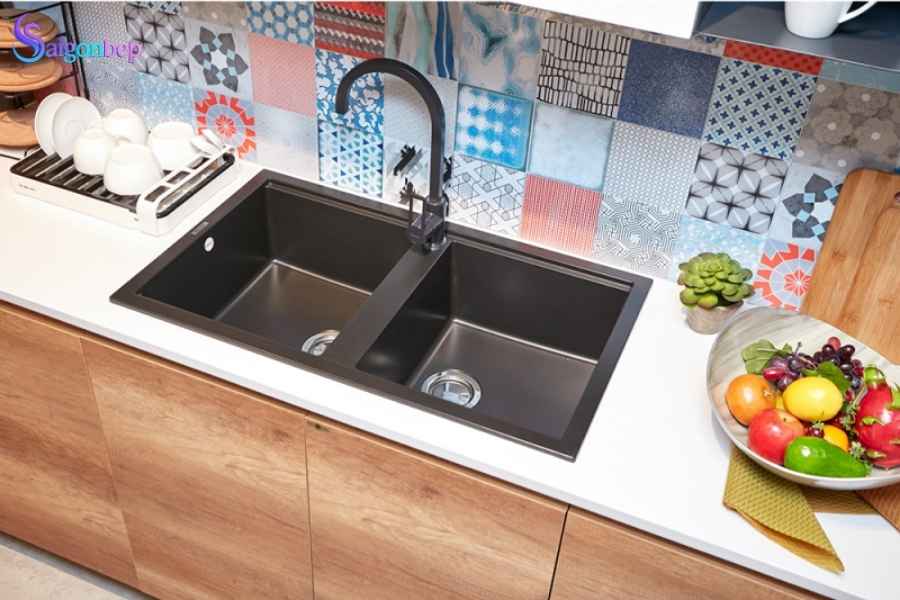 Chậu rửa chén Malloca NERO K-45040