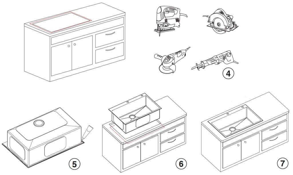 Lắp đặt chậu rửa bát Kluger