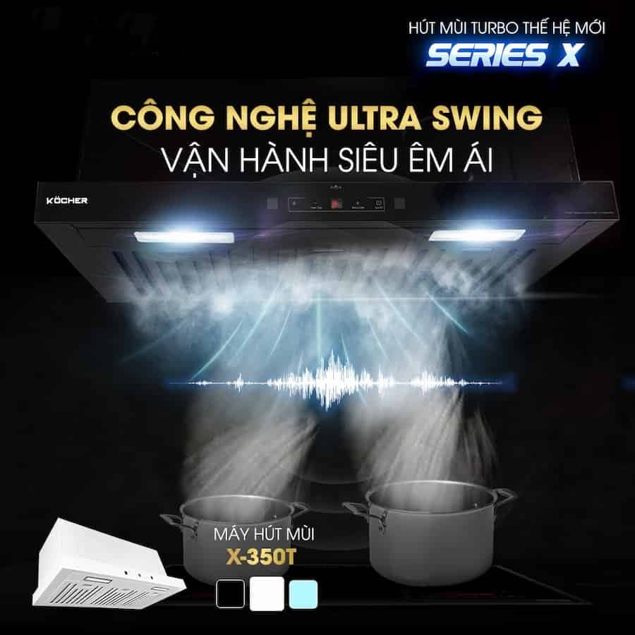 Máy hút mùi âm tủ Kocher Turbo X-350N
