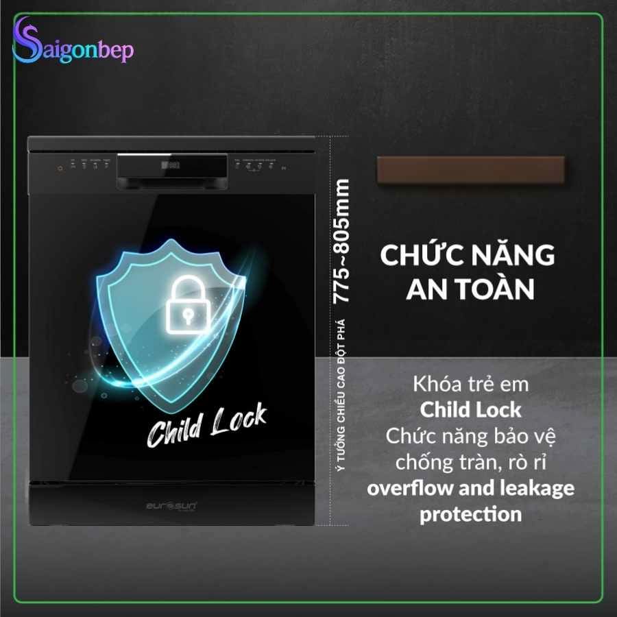 Máy rửa bát Eurosun SMS78EU12EB