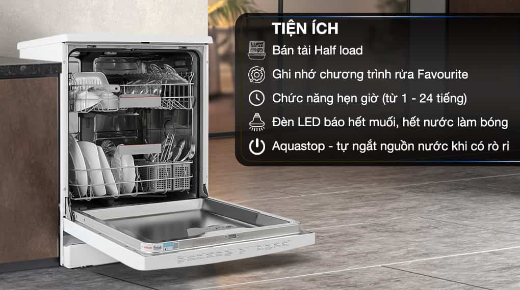 Máy rửa chén Bosch 13 bộ SMS4HAW48E series 4