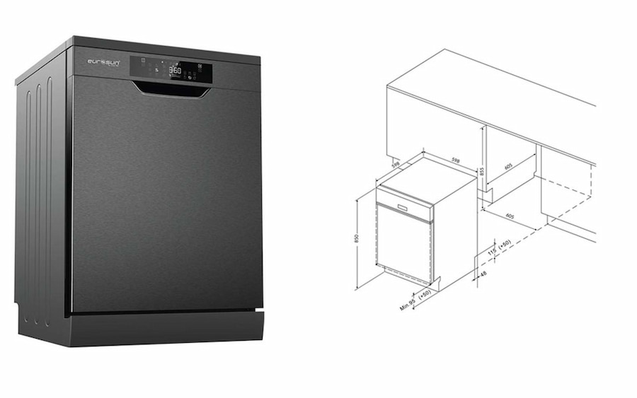 Máy rửa chén Eurosun SMS80EU15E
