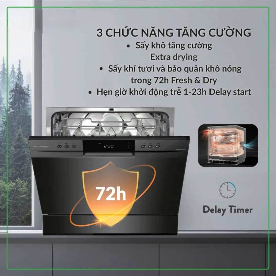 Máy rửa chén Eurosun SMS60EU08EB