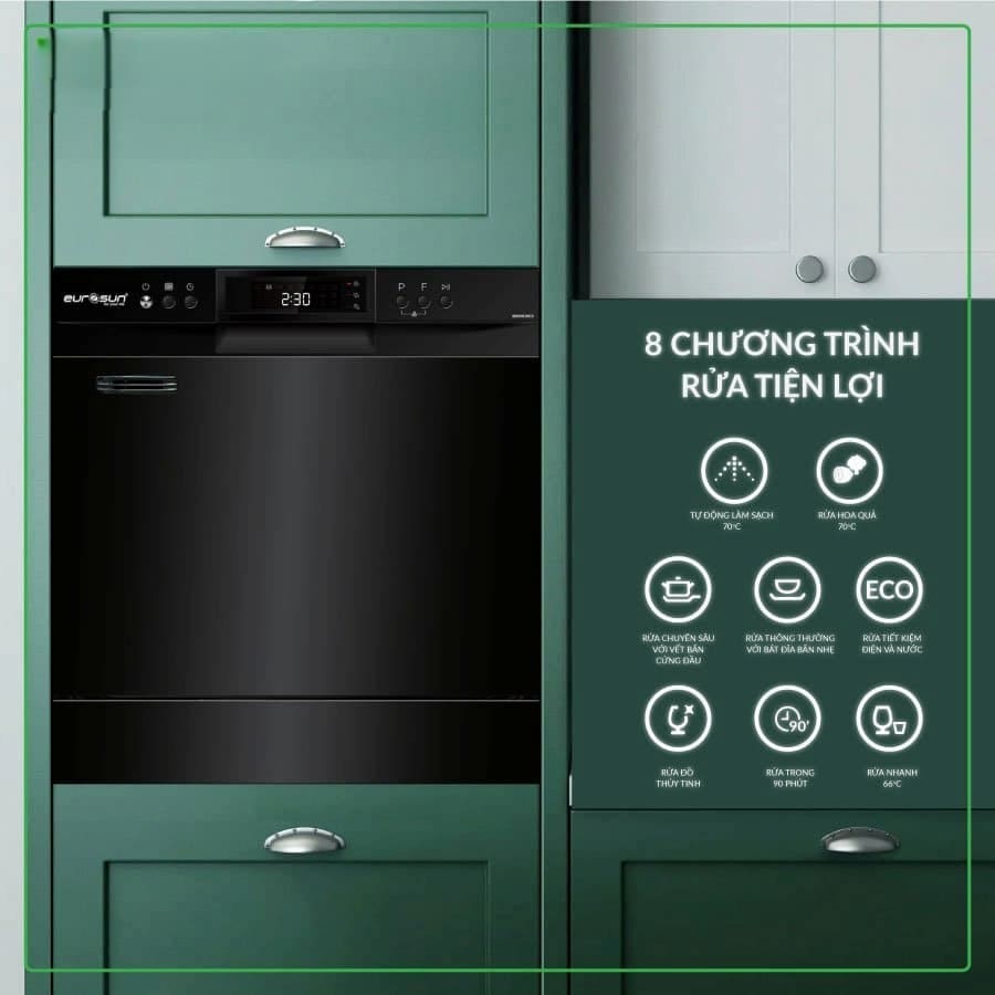 Máy rửa chén Eurosun SMS60EU08EB