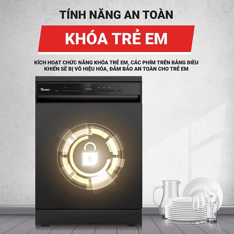 Máy rửa chén Texgio TGD8615BE