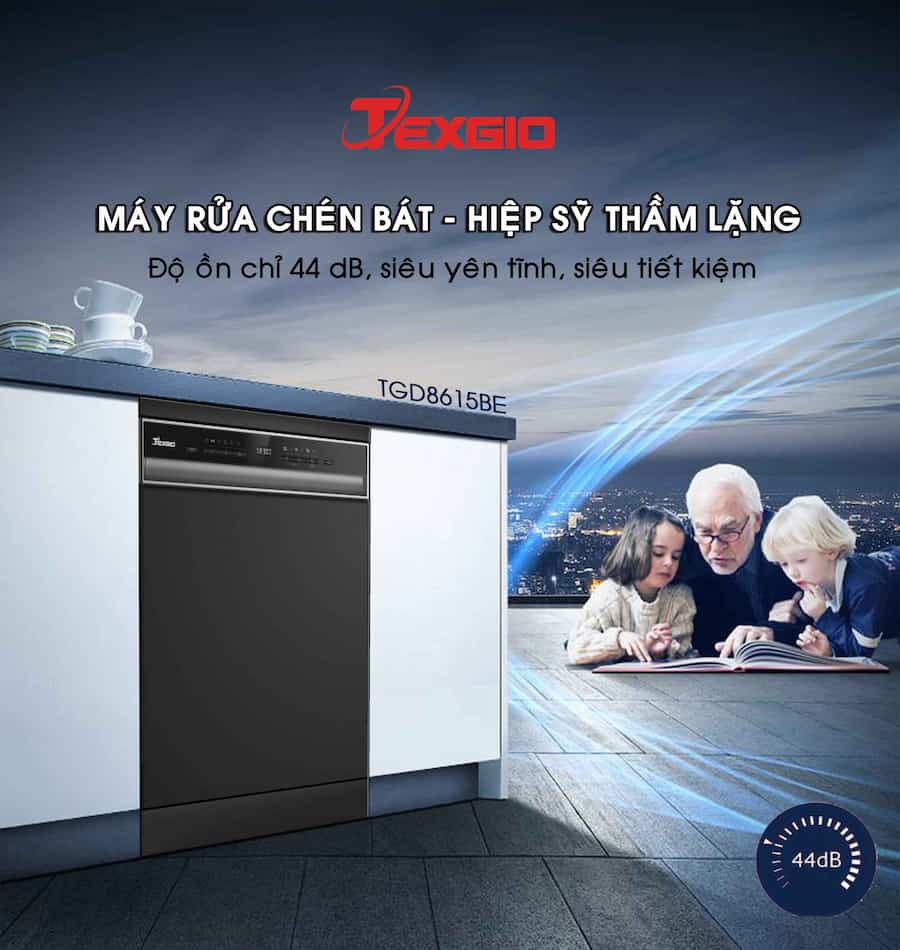 Máy rửa chén Texgio TGD8615BE