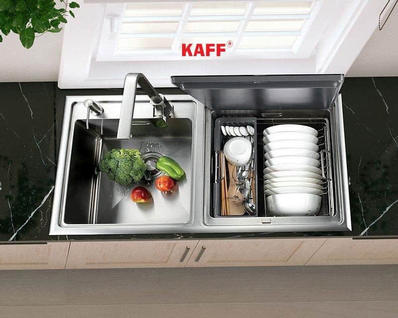 Máy rửa chén kết hợp bồn KAFF KF-SWM6