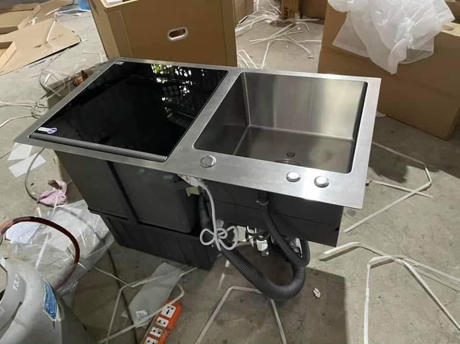 Máy rửa chén kết hợp bồn KAFF KF-SWM6