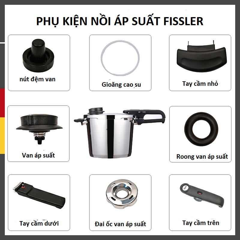 Phụ kiện nồi áp suất Fissler chính hãng