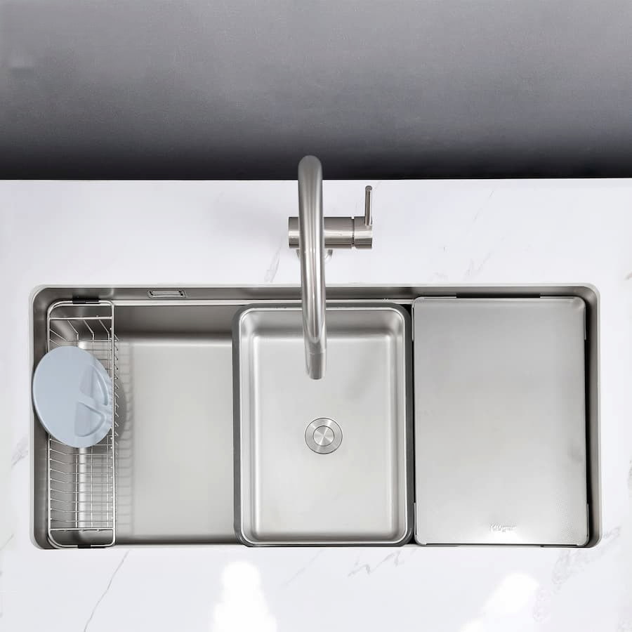 So sánh chậu rửa bát kluger 1 hố vs 2 hố