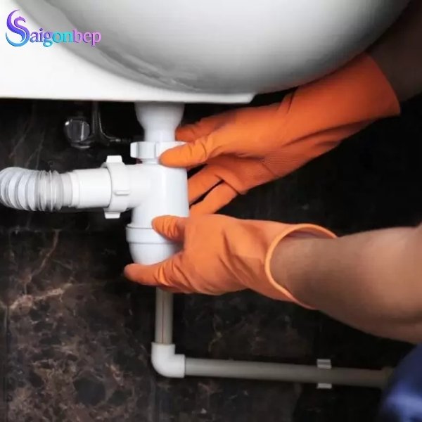 Vệ sinh siphon chậu rửa bát Kluger