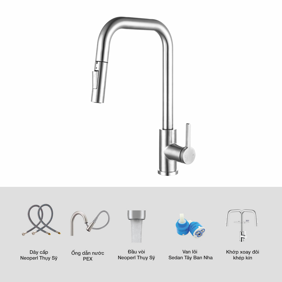 Vòi rửa bát Kluger KLF0011C