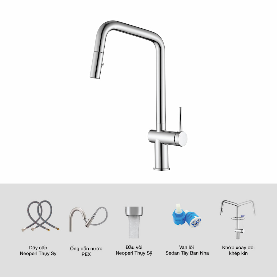 Vòi rửa bát Kluger KLF0019C