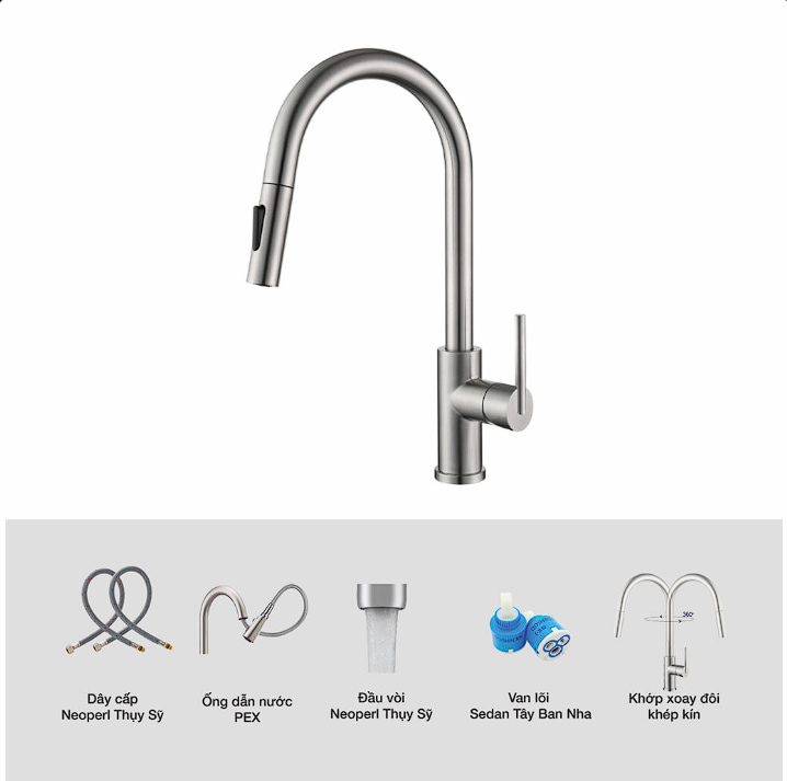 Vòi rửa bát Kluger KLF0030S