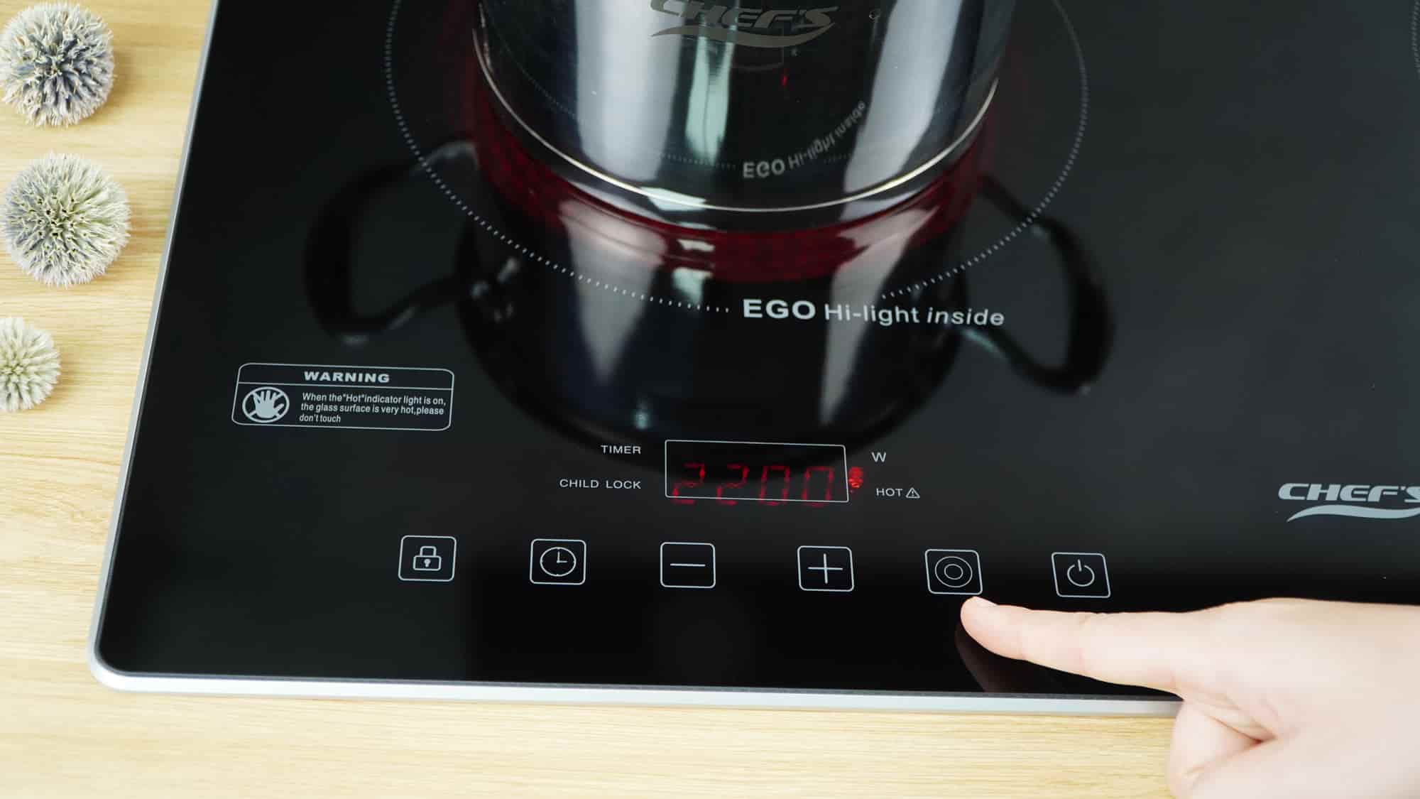 bảng điều khiển bếp hồng ngoại chefs EH-DHL321