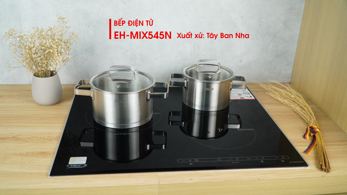 bếp hỗn hợp 3 vùng nấu chefs eh-mix545N