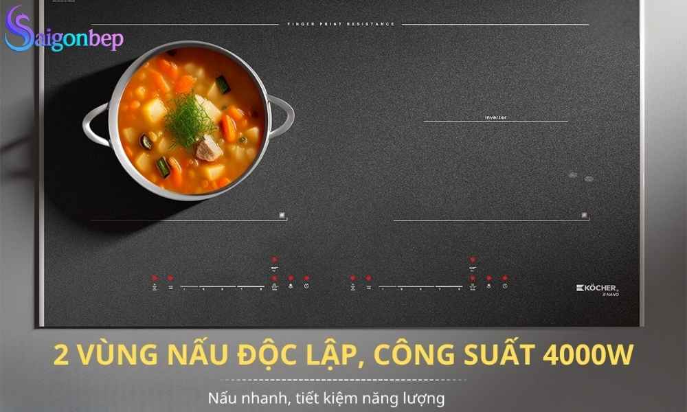 Bếp từ 2 vùng nấu Kocher X-NANO 6 Plus