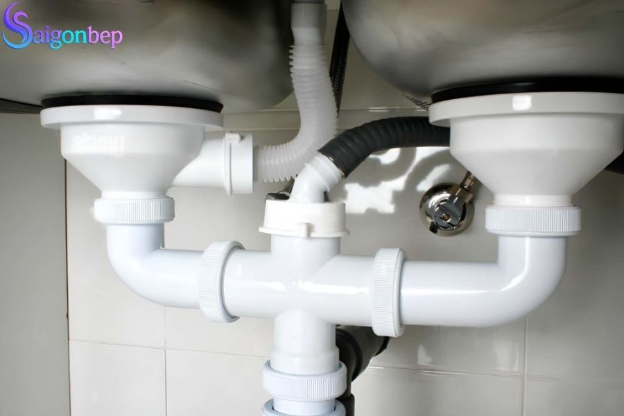 cách lắp chậu rửa bát