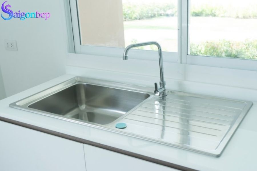 cách lắp chậu rửa bát