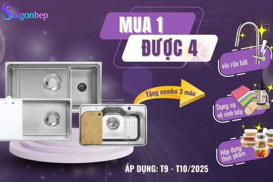 chậu rửa bát 1 hố