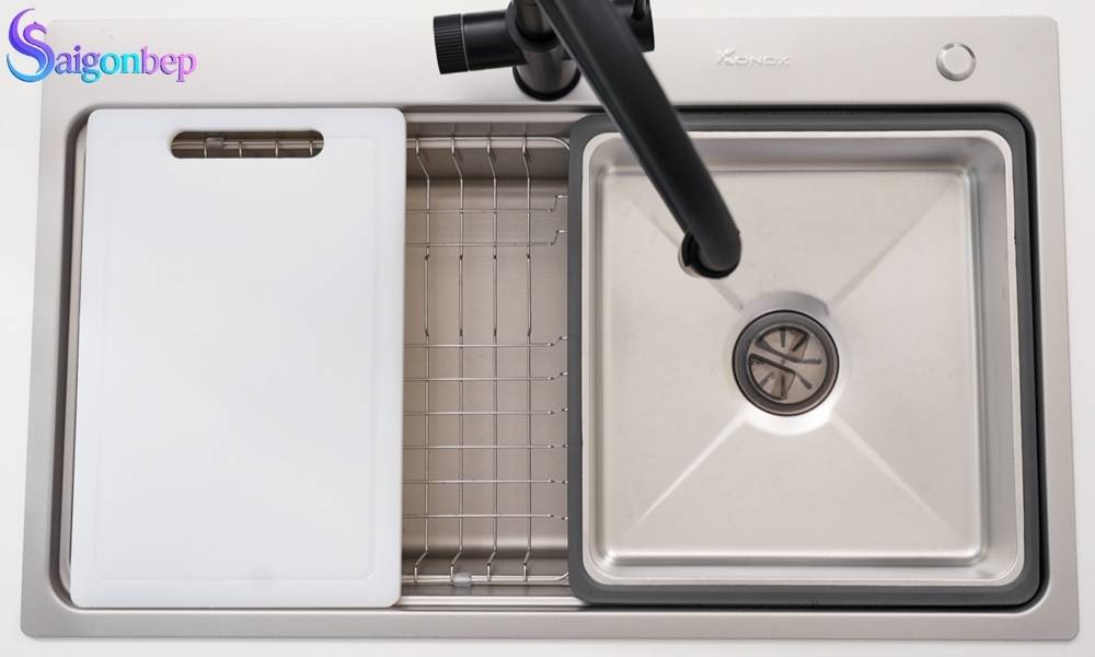 Chậu rửa bát 1 hố Konox Workstation Sink KN8048TS Dekor