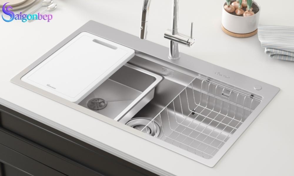 Chậu rửa bát 1 hố Konox Workstation Sink KN8751TS Dekor