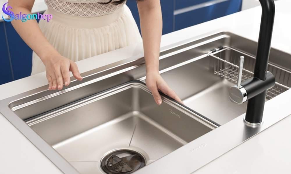 Chậu rửa bát 1 hố Konox Workstation Sink KN8751TS Dekor