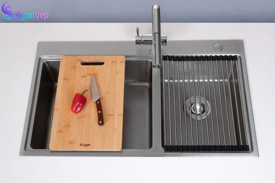 chậu rửa bát 2 hố tầm nhỏ và trung