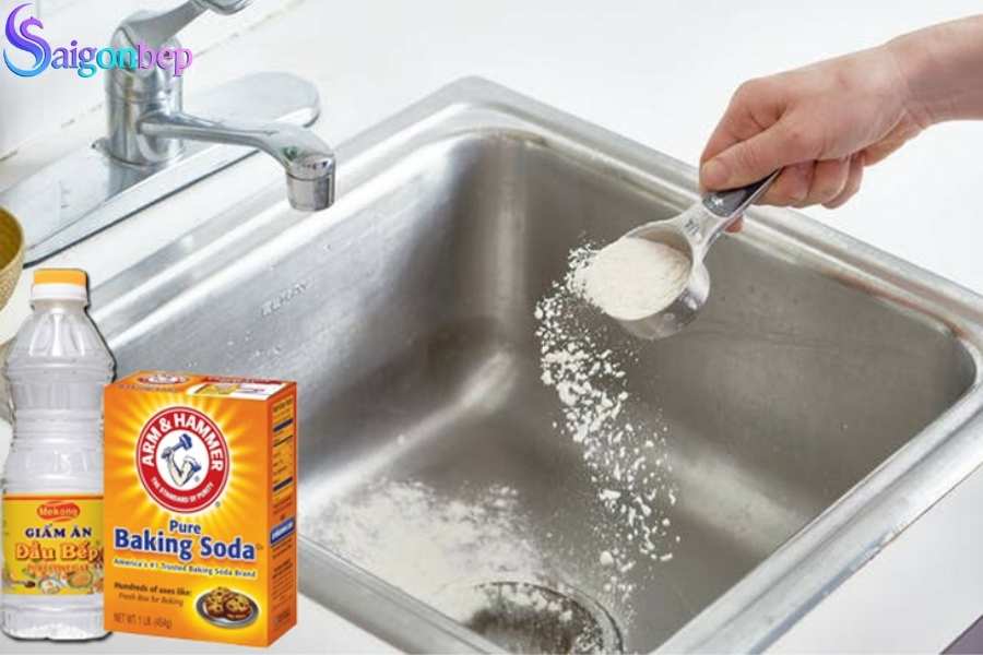 chậu rửa bát bị tắc