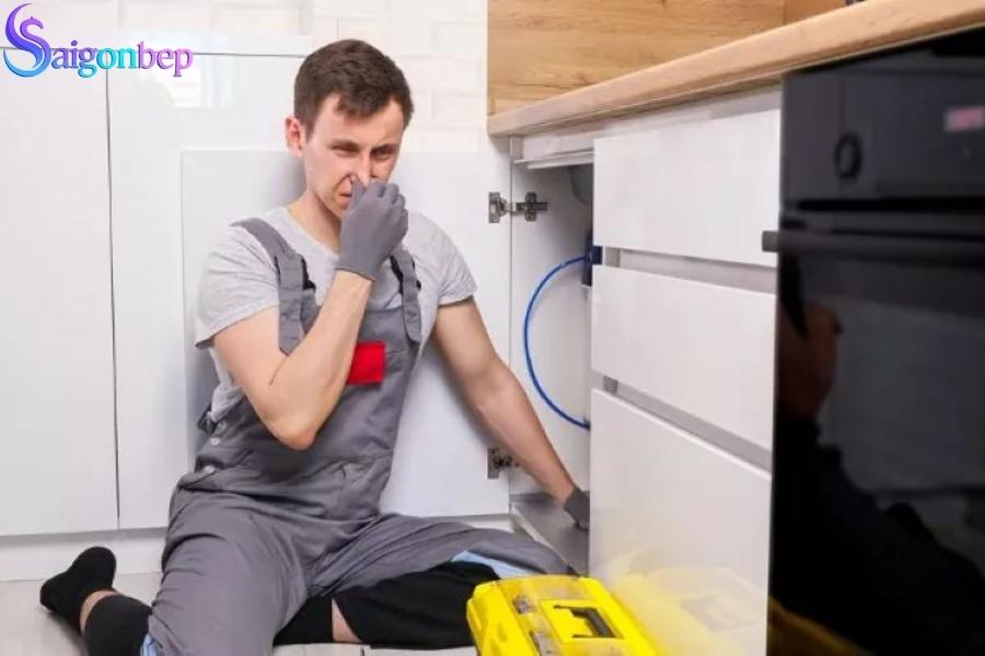 Chậu rửa bát có mùi hôi: